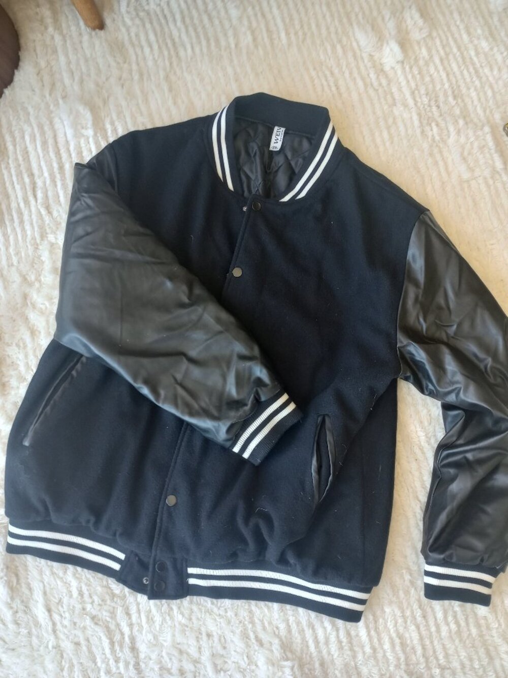 Black Letterman Jacket